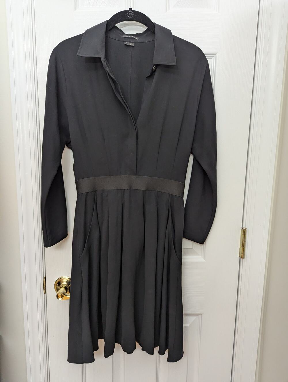 Theory Dress Size 4 Clemira Dark Academia Wednesday Addams Schoolgirl Goth